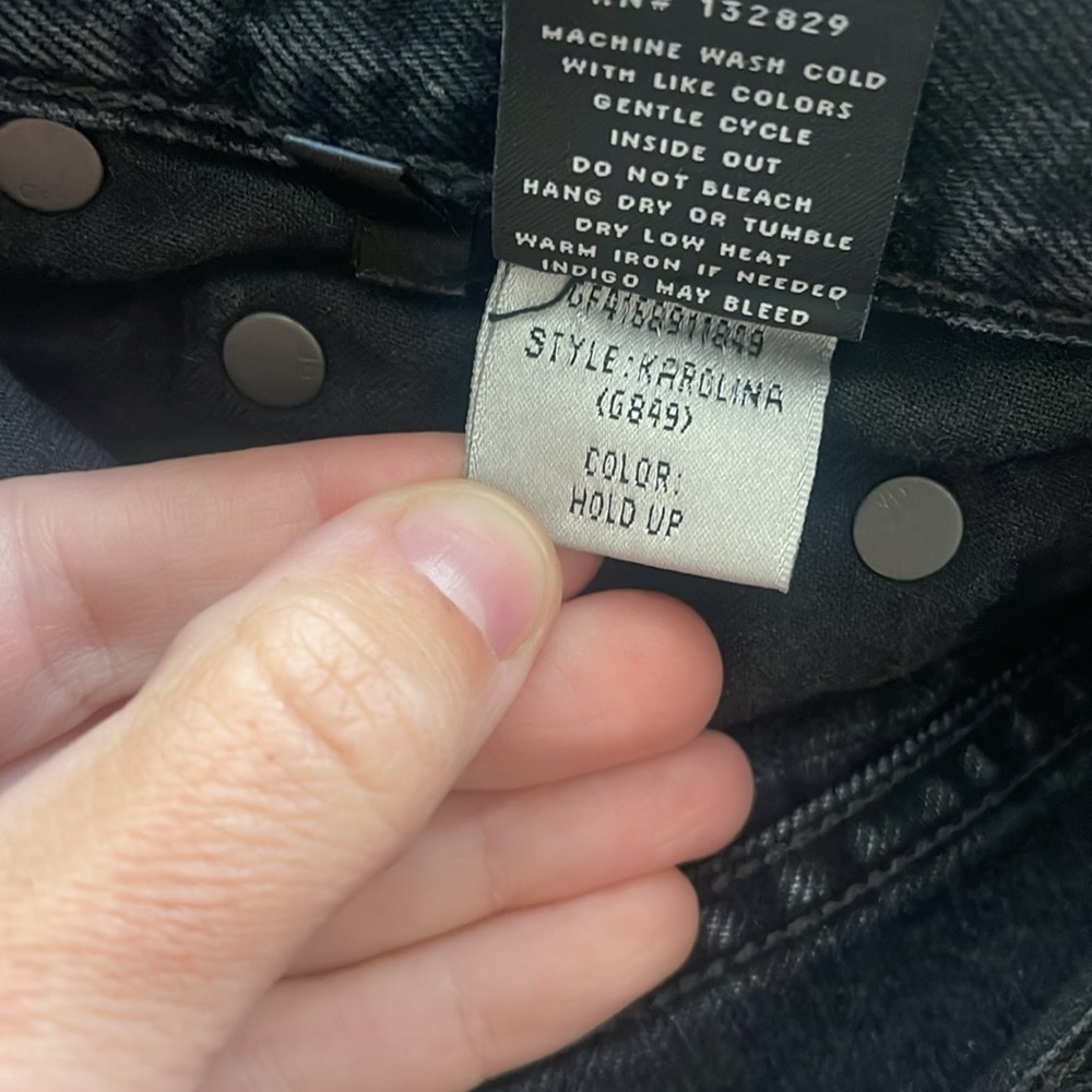 GRLFRND Karolina High Rise Skinny Jeans Black Size 26 - Picture 7 of 7